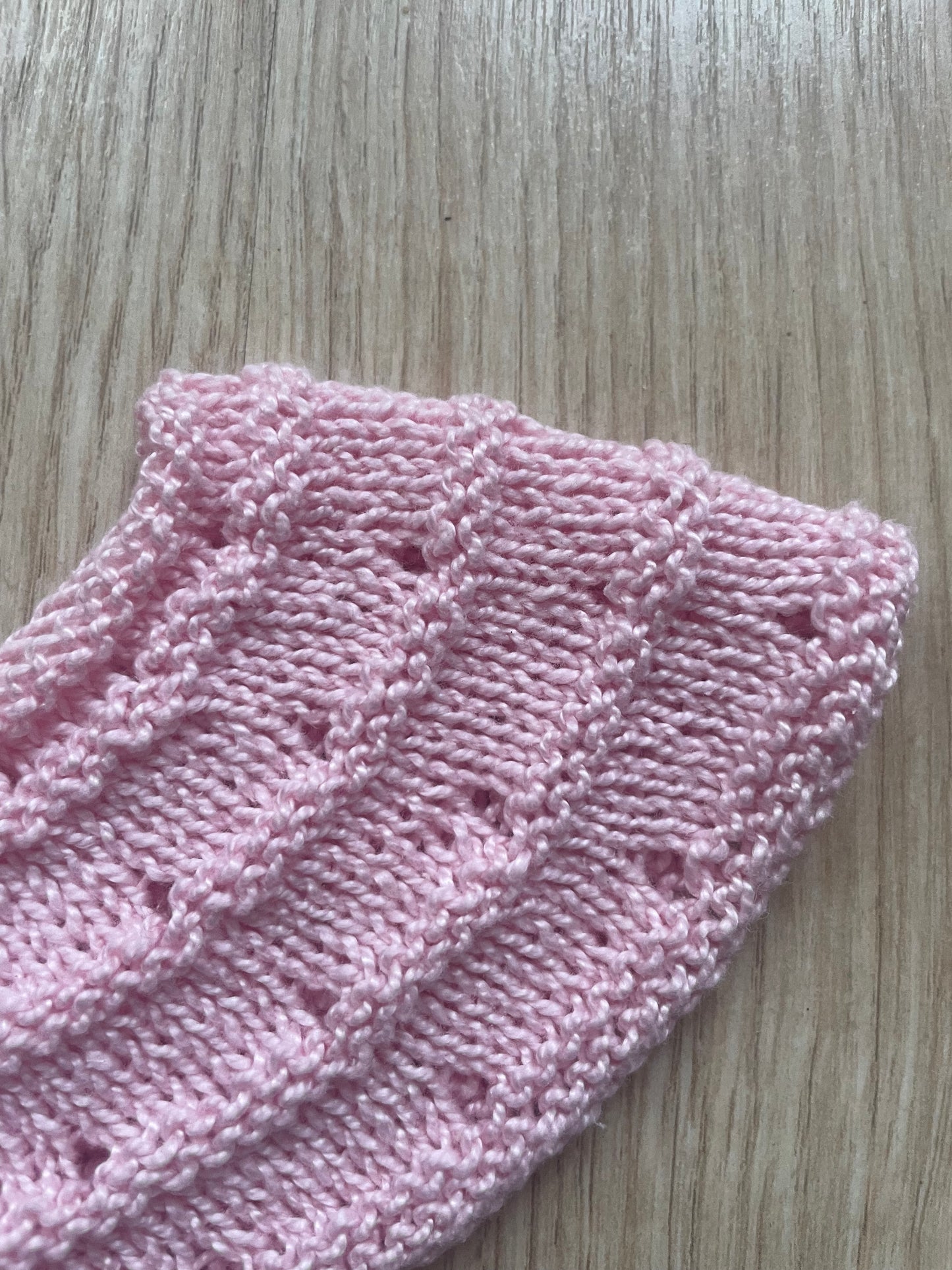 Cuello de punto hecho a mano
